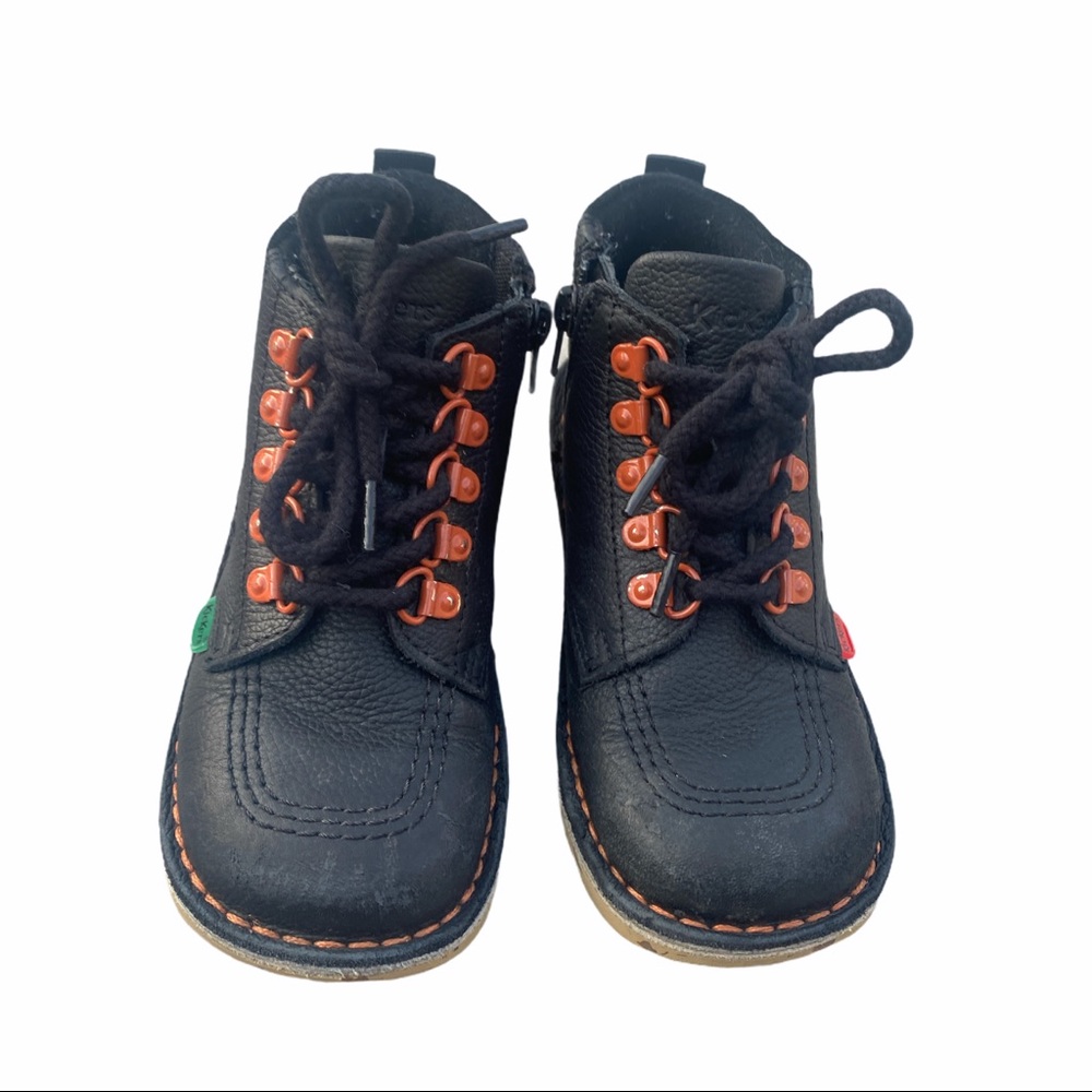 KICKERS KICK HI WINTER BLACK LEATHER